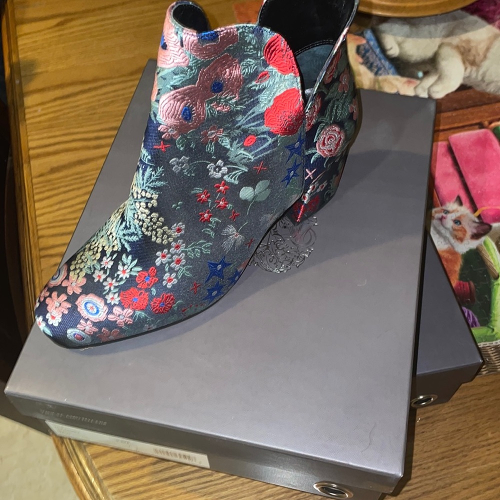 Vince Camuto fabric bootie
